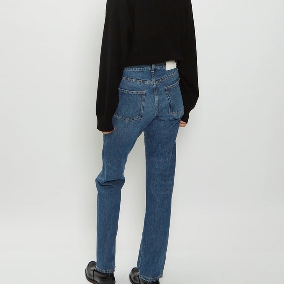 $275 LouLou Studio Wular Straight Cotton Denim Jeans Size 27 - Picture 2 of 11